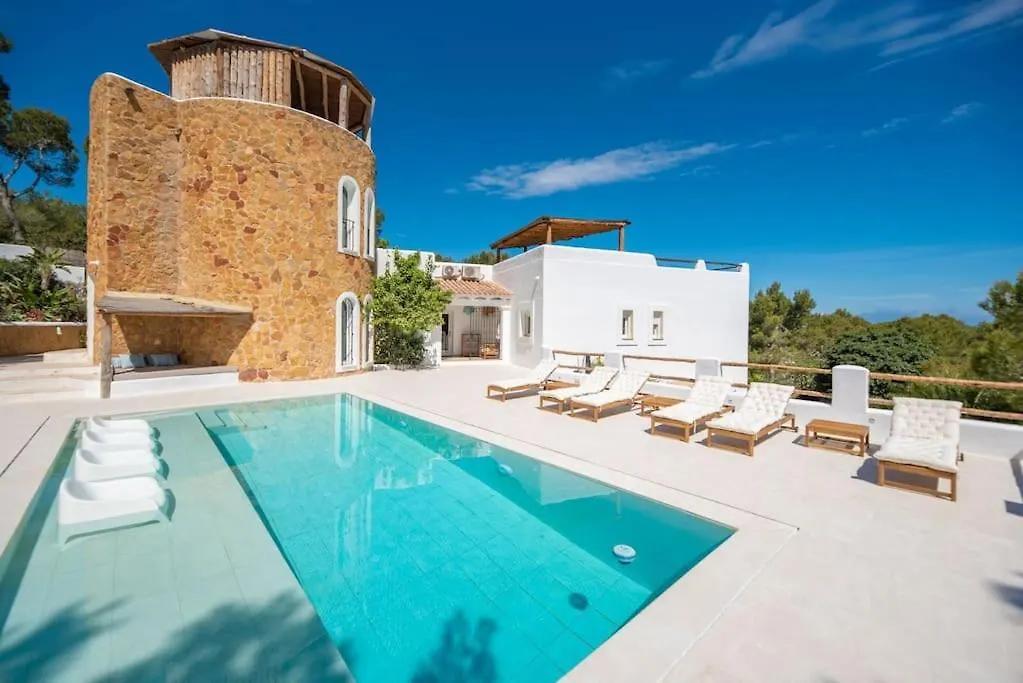 Villa En San Jose Con Vistas Al Mar, Piscina Y 7 Habitaciones Кала-Ваделья
